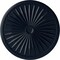 Ekena Millwork Leandros Ceiling Medallion (Fits Canopies up to 5"), 33 1/8"OD x 3 1/2"ID x 1 3/8"P, Midnight Dream CM33LEMDF - alternate 1